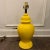 1970s Vintage Haeger Mustard Yellow Ginger Jar Ceramic Table Lamp For Sale - Image 9 of 9