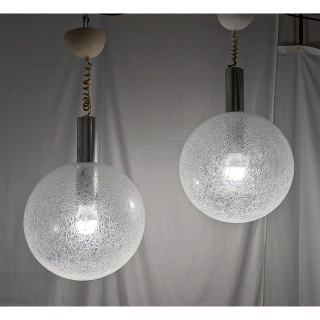 Space Age Pendant Lamps by Flos, 1970s, Set of 2 For Sale - Image 10 of 12