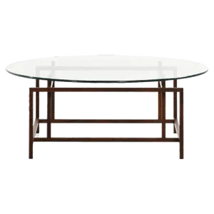Coffee Table in Rosewood and Glass attributed to Henning Nørgaard, 1960s