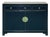 Oriental Black Lacquer 3 Drawers MoonFace Console Credenza Sideboard For Sale