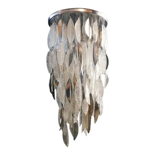 1960s Graniglia Cascade Murano Flush Mount by Mazzega For Sale