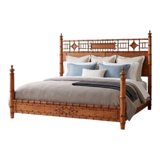 Custom Faux Bamboo King Bed For Sale