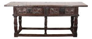 Antique Spanish Oak Console Table, 1600s