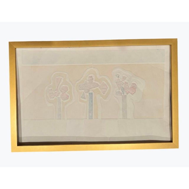 1990s Sherry Schrut Pastel Original Print, Framed For Sale - Image 12 of 12