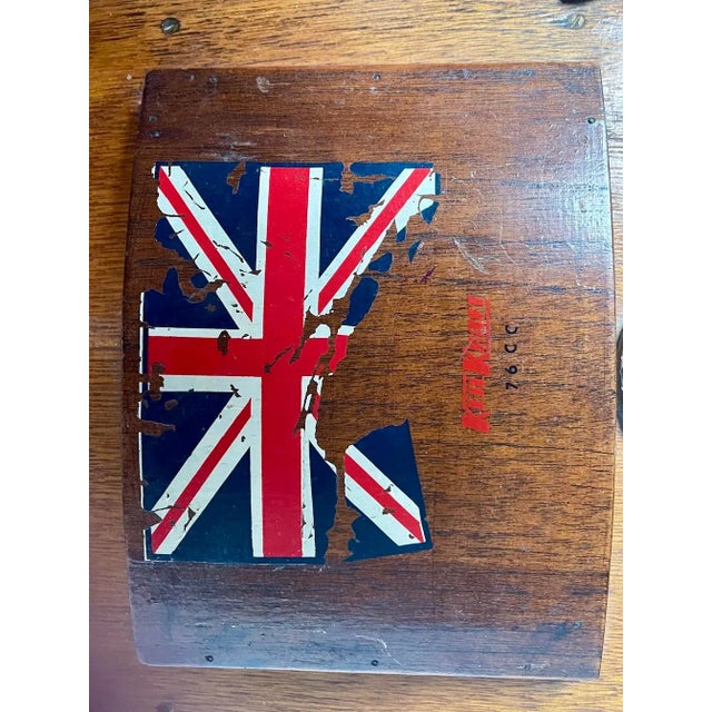 Brown Vintage British Kiel Kraft Model Motorboat For Sale - Image 8 of 12