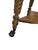Early 20th Century Tiger Oak Barley Twist Table With Glass Ball & Claw Feet For Sale - Image 10 of 17