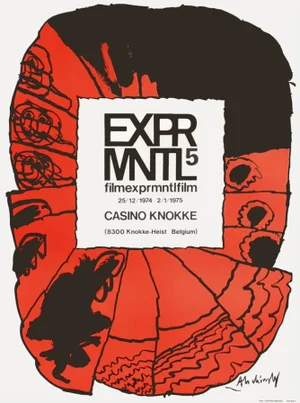 1975 Pierre Alechinsky Experimental Film Lithograph Poster