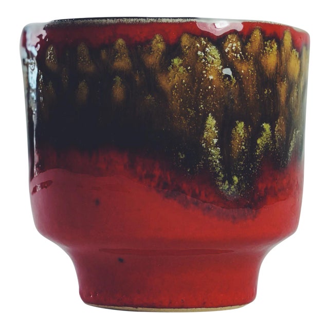 Vintage Mid-Century Modern Belgian Glazed Pottery For Sale