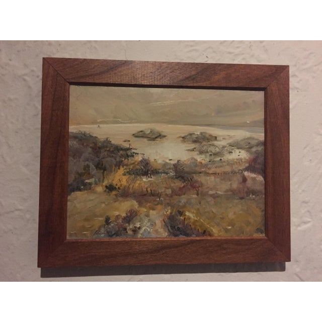 Wood Norway European Plein Air Landscape Oil Painting For Sale - Image 7 of 9
