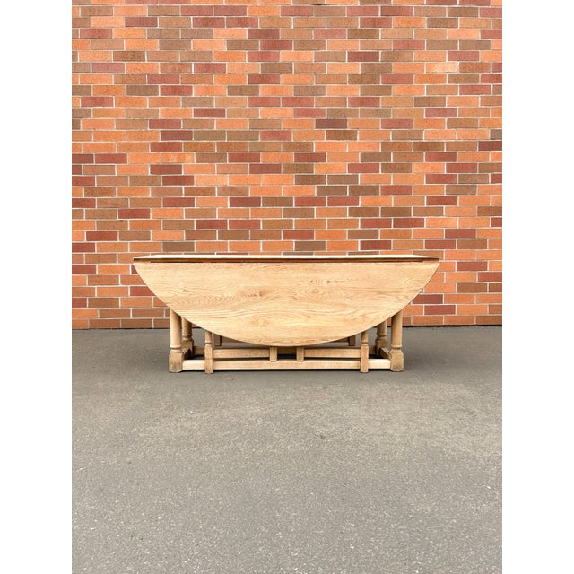 Wood 19th Century Oak Gateleg Table For Sale - Image 7 of 9