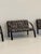 Black Sofa and Animalier Armchairs with Metal Frames, 1980s, Set of 3 For Sale - Image 8 of 18