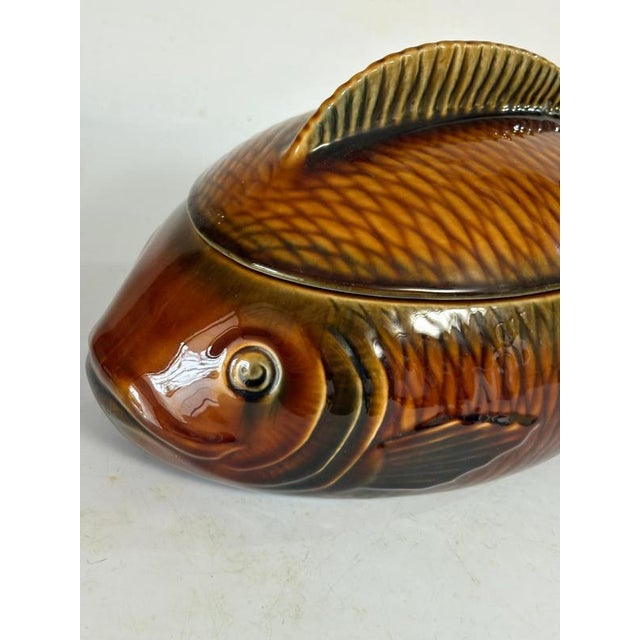 Ceramic Ceramic Fish-Shaped Trinket Dish, 1970s For Sale - Image 7 of 13