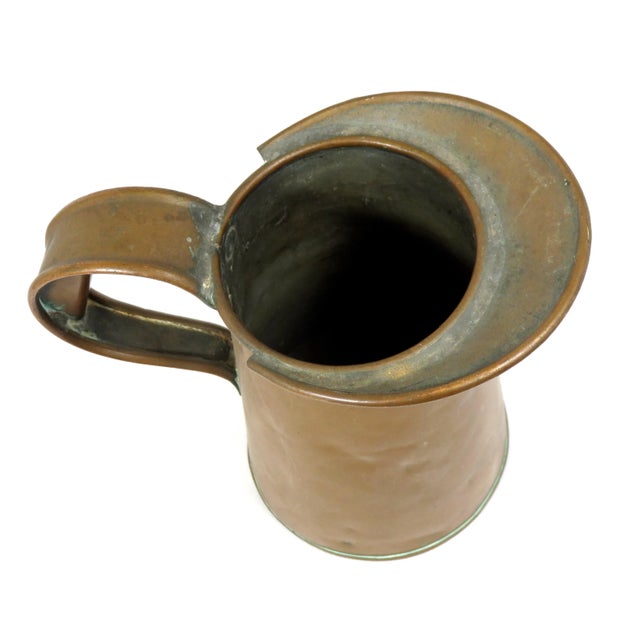 Antique Copper 1 Quart Measuring Pitcher For Sale In Boston - Image 6 of 13