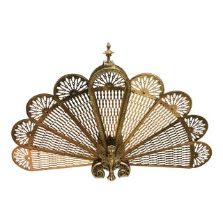 brass fireplace fan japan screen phoenix chairish six feet 0h riverside 0d 0w ct