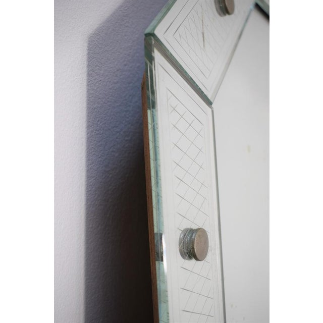 Vintage Italian Mirror by Pietro Chiesa, 1950s For Sale - Image 11 of 16