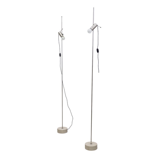Vintage Floor Lamps by Tito Agnoli for Oluce, 1950, Set of 2 For Sale