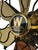 Black Circa 1917 Professionally Restored 6 Blade Westinghouse Electric Desk Fan For Sale - Image 8 of 10