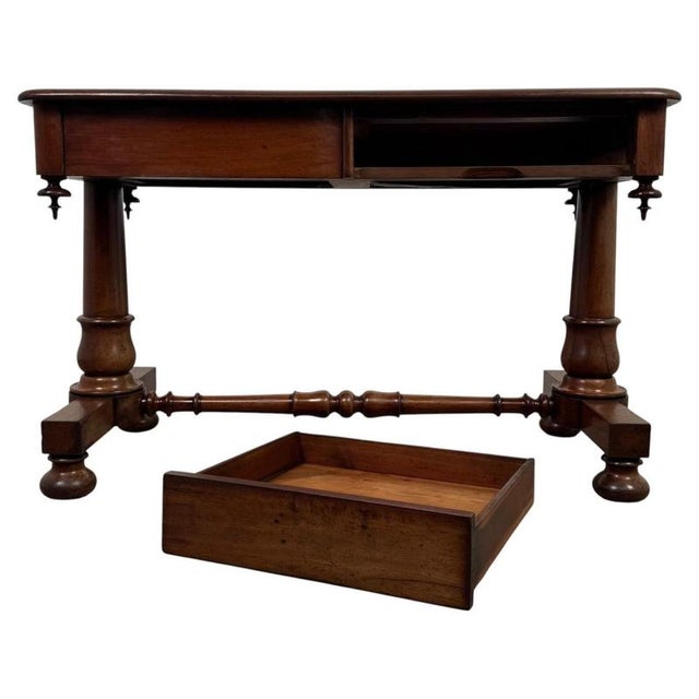 19th Century English Mahogany Side Table For Sale - Image 3 of 11