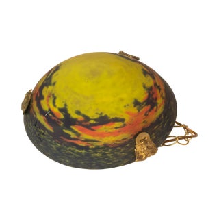 Muller Frères Glass Pate De Verre Lamp, Circa 1920 For Sale