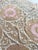 Tan Hand-Embroidered Large Neutral Tan Suzani Bedspread For Sale - Image 8 of 9