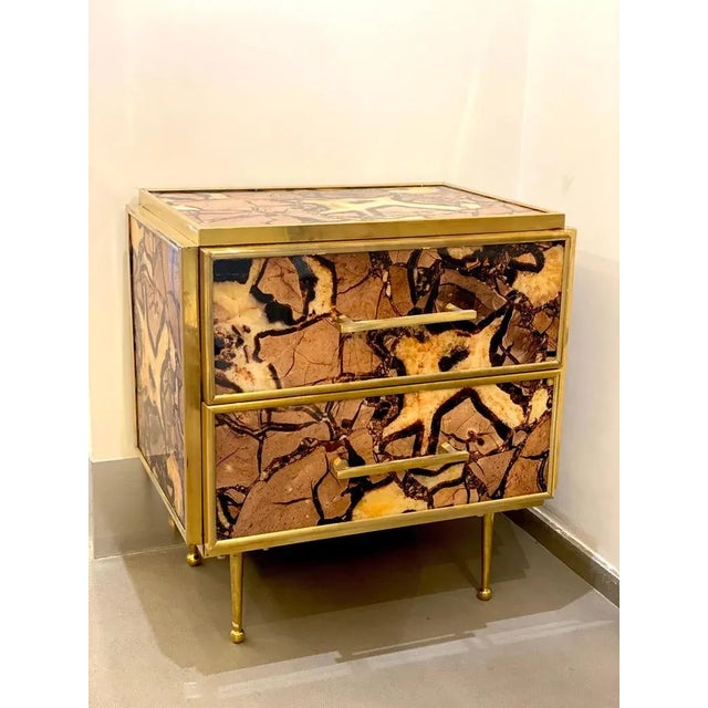 1990s Mid-Century Night Stands or Side Tables, 1990s, Set of 2 For Sale - Image 5 of 12