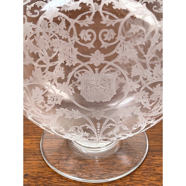 Vintage Baccarat Crystal Decanter in the "Michelangelo" Pattern, for Martell Cognac C. 1930 For Sale In Boston - Image 6 of 12