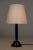 Mid-Century Modern Pewter and Ebony Table Lamp from C. G. Hallberg, 1930s For Sale - Image 3 of 8