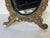 Art Nouveau Vintage Ornate Brass Vanity Mirror For Sale - Image 3 of 13