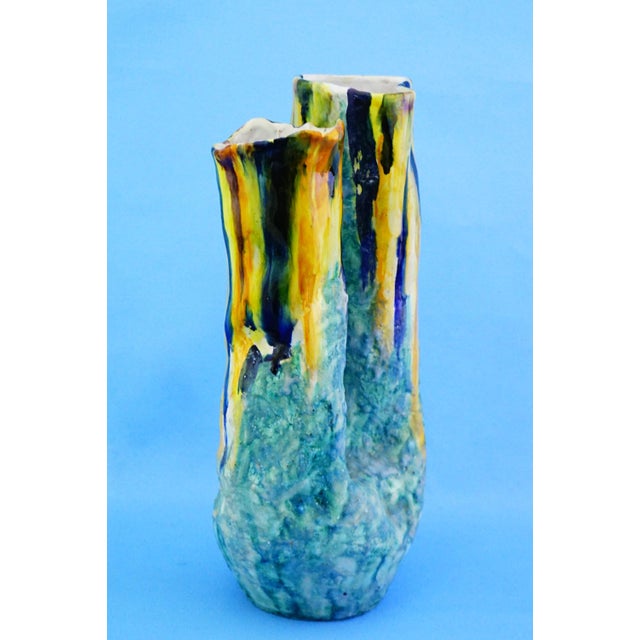 20th Century Ceramic Vase by G EC Amalfi, Gestione Esercizio Ceramiche attributed to Gambone, 1950s For Sale - Image 9 of 18