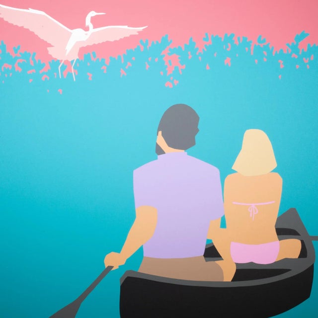 ABOUT Original 10-color, silkscreen limited edition poster, Great Egret, signed by artist Lance Hidy and numbered #15/220....