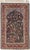 Vintage hand-knotted Persian Isfahan wool rug on a silk foundation, featuring a pictorial garden scene with birds,...