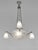 MAYNADIER A rare French 1930 art deco chandelier in nickel plated solid brass or bronze by Maynadier. Pierre Maynadier had...