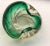 This gorgeous green gem catches and disperses light beautifully. The submerged green is surrounded by a translucent swirl...