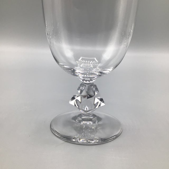 Aquarius Clear by Bryce Goblets With Heavy Crystal Stem - Set of 8 For Sale - Image 12 of 12