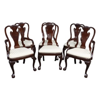 Harden Charleston Collection Cherry Georgian Claw-and-Ball Dining Chairs – Set of 6 For Sale