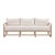 Boho Chic Palata Cream Performance Fabric Outdoor Sofa For Sale - Image 3 of 9