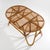 Brown Wicker Coffee Table with Oval Top, 1950s For Sale - Image 8 of 15
