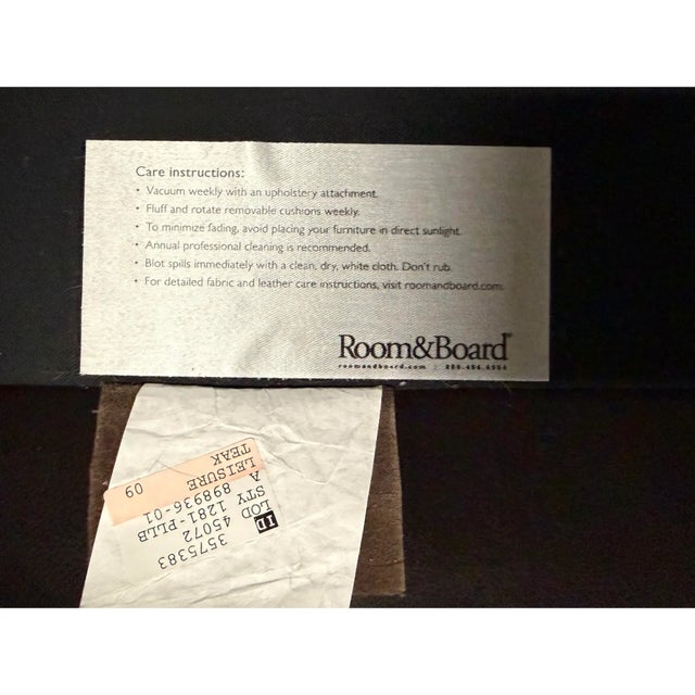 Room & Board Metro Chaise Lounge Sectional For Sale - Image 10 of 12