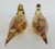 C .1950's Signed Gino Cenedese Italian Hand-Blown Murano Cognac & Clear Dove Birds - Pair For Sale - Image 12 of 14