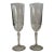 Vintage Arcoroc Fluted Champagne Glasses – Arcade Bengale Pattern - Set of 2 For Sale