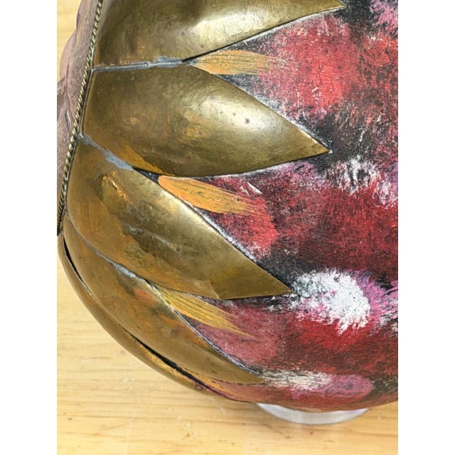 Bustamante School Mexican Sun Sculpture on Lucite Stand For Sale - Image 9 of 12