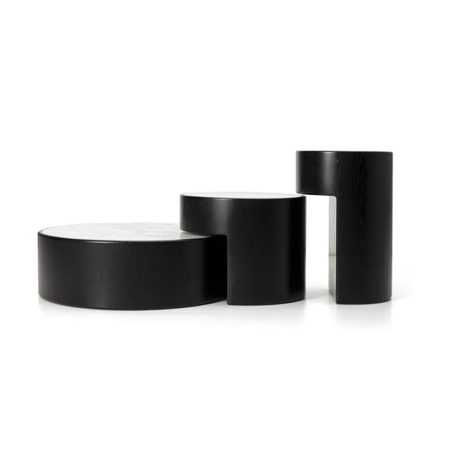 Contemporary Nesting Tables by Dan Yeffet & Lucie Koldova, Set of 3 For Sale - Image 3 of 6
