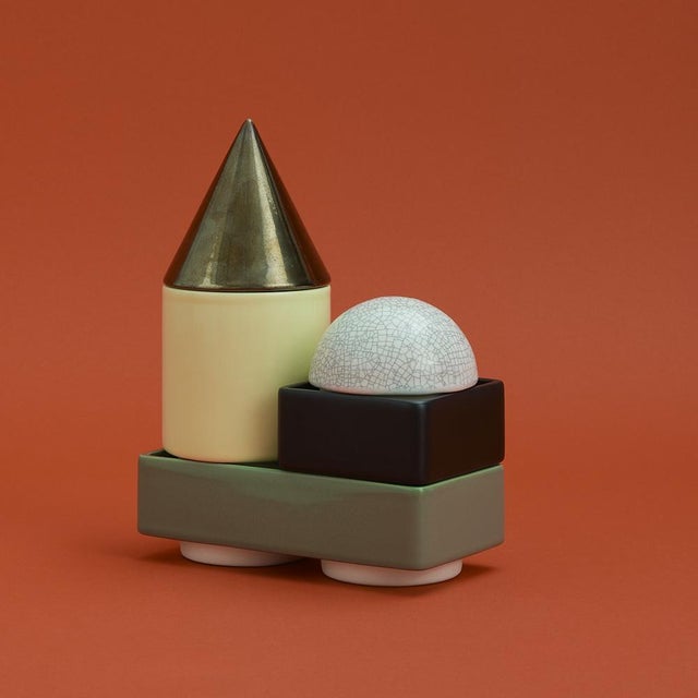 KNSTRKT Stackable Tableware by Studio Berg, Set of 5 For Sale - Image 4 of 14