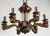 1920s American Bronze and Glass Neoclassical Chandelier For Sale In Los Angeles - Image 6 of 7
