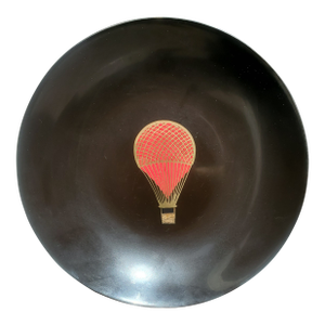 Vintage Couroc Hot Air Balloon Plate
