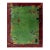 1920s Green Floral Modern Antique Chinese Art Deco Carpet 9' X 11'6" Handknotted Wool Rug For Sale