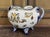 Gien earthenware cachepot, late 19th century, with Renaissance decoration - L=42cm, W=32cm, H=28cm - 1 slight hairline...