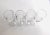 Contemporary Clear Etched Champagne Glasses S/4 For Sale - Image 4 of 7