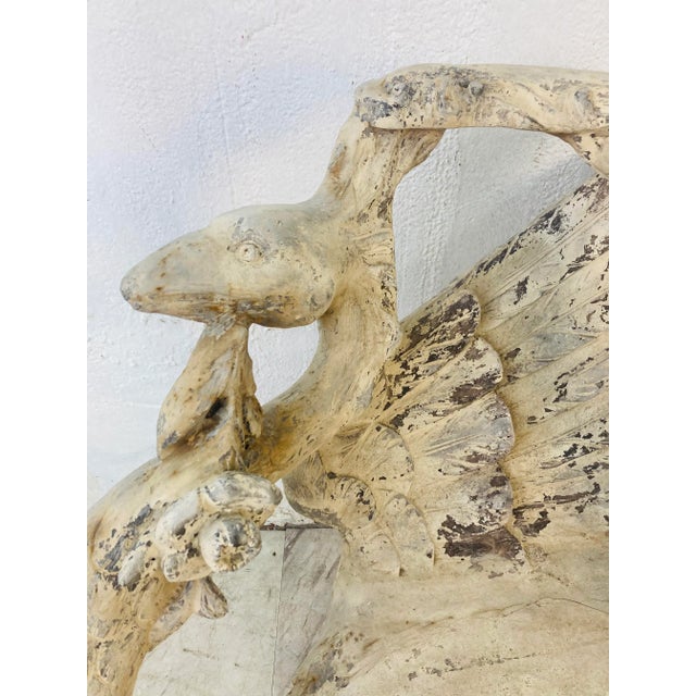 Vintage Coastal Outdoor Swan Chair For Sale In Charleston - Image 6 of 13