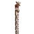 Antique Malagasy property post hand carved from a single piece of hardwood and mounted on a custom display stand....
